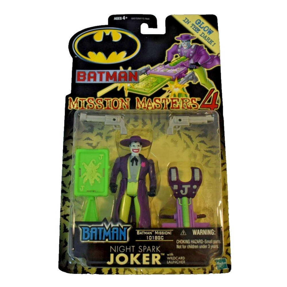 Batman Mission Masters 4 Night Spark Joker Glow in Dark Hasbro Sealed